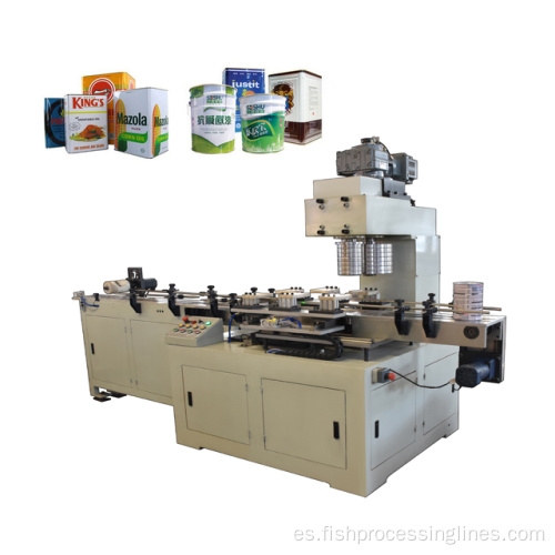 Máquina para fabricar cubos de pintura de metal semiautomática